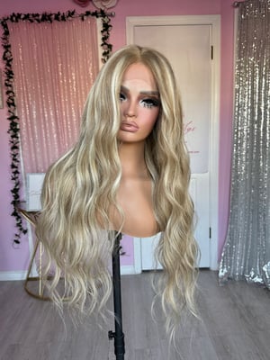 Image of all human hair highlights blonde (ready to ship)
