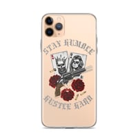 Image 1 of Hustle Hard Clear Case for iPhone®