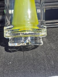 Image 3 of KJ Custom Blue Stardust X Canary Puffco Attachment 