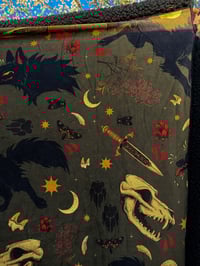 Image 8 of WOLVES AND THINGS FLEECE SHERPA SOFT BLANKET