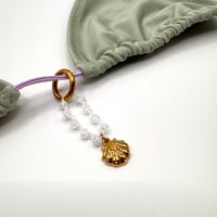 Image 2 of Clear Quartz Shell Bikini Charm