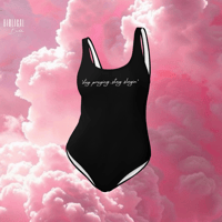 Image 3 of ‘Stay praying, stay slayin’ One-Piece Interchangeable Body Suit/Swimsuit