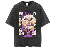 One piece washed oversized t-shirt Luffy gear 5