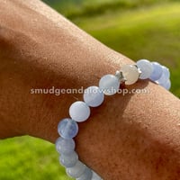 Image 3 of Moonstone & Angelite Bracelet (Just 1 left!)