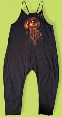 Image 2 of “WILD WILD WEST” BLEACH PAINTED BAGGY ROMPER LARGE