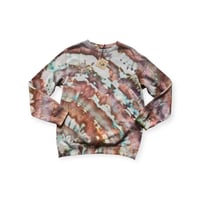 Image 1 of  M Unisex Crew Sweatshirt in Earthy Agate Ice Dye