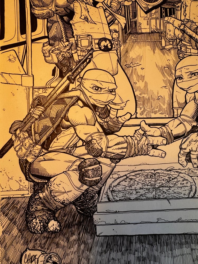 Image of TMNT 11x17 Original Art