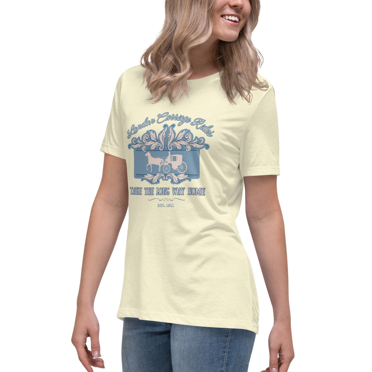 Image of Women's Relaxed T-Shirt Carriage rides Bridgerton inspired