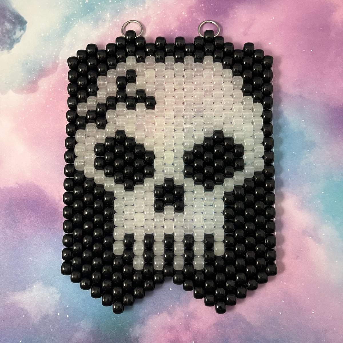 GITD Skull Beaded Tapestry