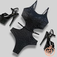 Image 1 of Pre Order - Limited Edition- Perry Bodysuit- Black Galaxy Twinkle