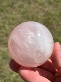 Image 3 of Star Rose Quartz Sphere #2982