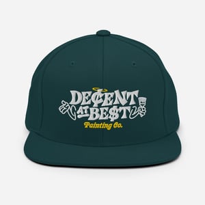 "Decent at Best Painting Co" Snapback Hat (Navy, Burgundy, or Forest)