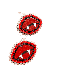 Image 1 of Vampire lip Earrings 