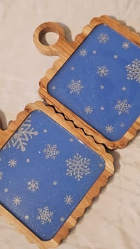 Image 1 of snowflake charcuterie board