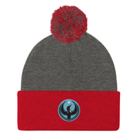 Image 4 of Pom-Pom Beanie - Blue Rebel Loon