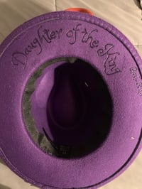 Image 4 of "Daughter of the King" Hand-Burned Panama Hat