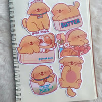Image 1 of Butter Dog sticker pack