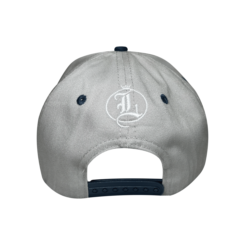 Image of "DAYGO" Baseball Hat (Grey/Navy/Orange)