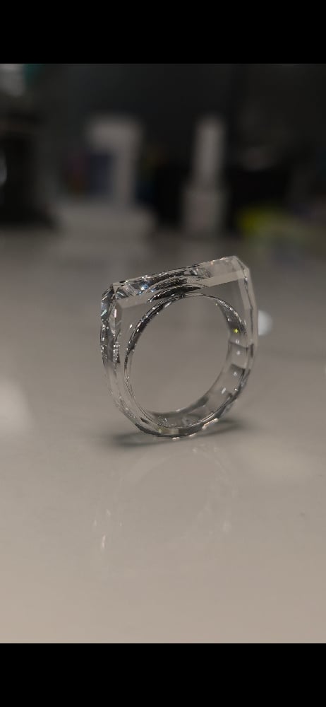 Image of Crown Sapphire Signet 