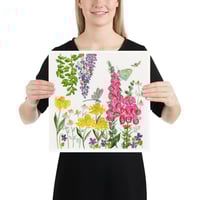 Image 6 of Foxglove Garden- Poster Print