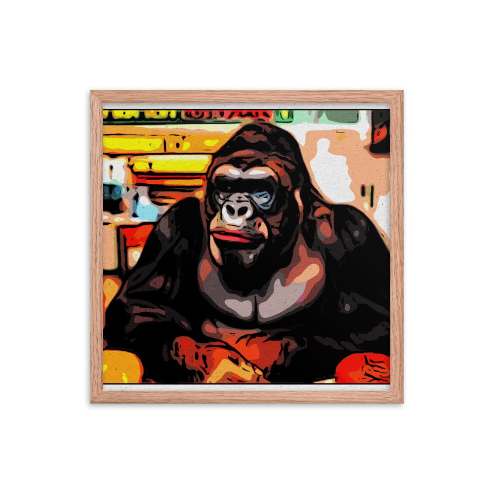 ZEN EXP - Hungry-Rilla Framed photo paper poster