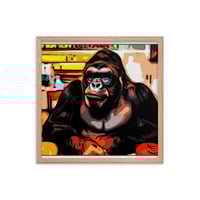 Image 18 of ZEN EXP - Hungry-Rilla Framed photo paper poster