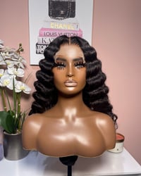 Image 4 of (Middle Part) 5x5 Lace Closure Wig (Crimped) - Ready To Wear  - Brand New (Slay For Less Collection)