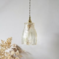 Image 3 of Baladeuse Tulipe en verre Ciselé ambré