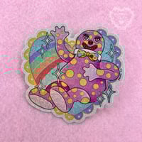 Mr Blobby XL Glitter Sticker 