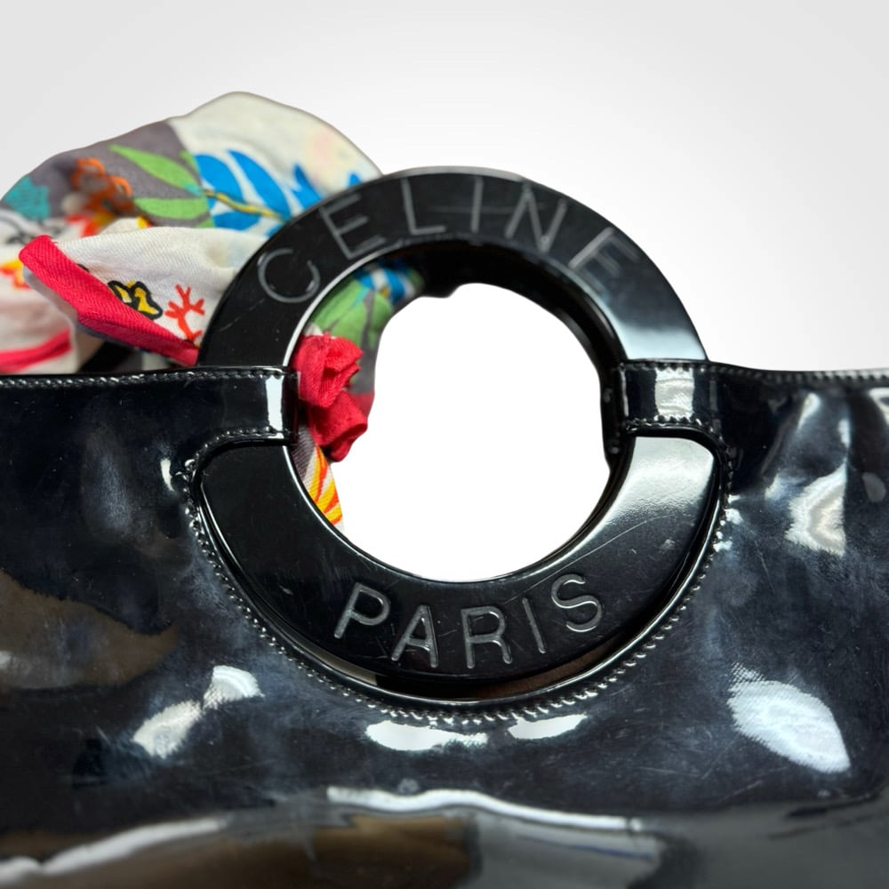 Image of Celine Paris Patent Leather Ring Bag