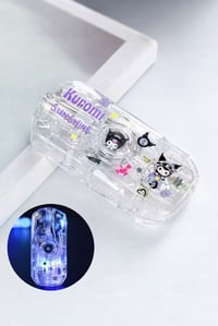 Image 3 of 2026 Luminous Fingertip Spinner Folding Lighter Transparent 