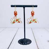 Image 5 of Floral Spring Animals Earrings