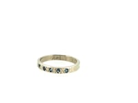 Image 7 of reserved for the fabulous N . malawi engagement ring with 3 sapphire wedding band