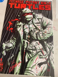 Teenage Mutant Ninja Turtles #1 Signed and Embellished NM+ to MINT