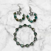 Image 1 of Star Earring and Bracelet Set
