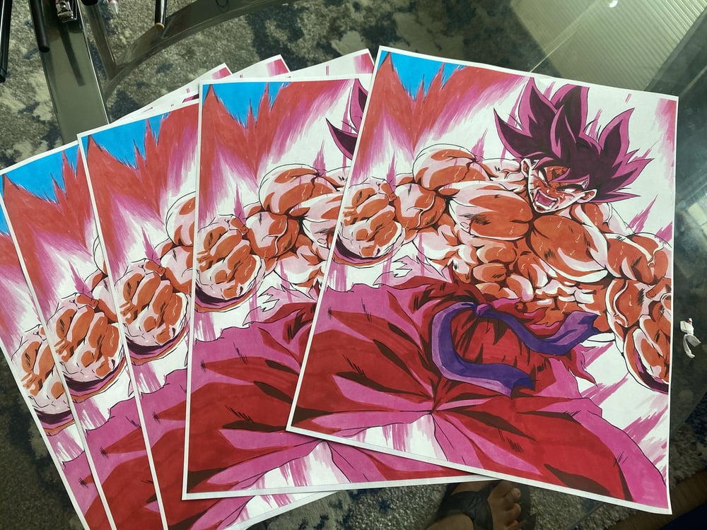 Image of Goku kaioken prints