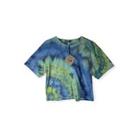 Image 1 of S Crop Tee in Cool Agate Ice Dye 
