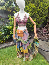 Image 7 of Bralette halter neck top -rust nude 6-14