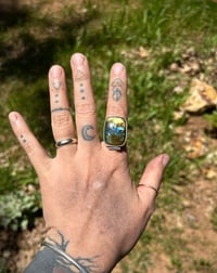 Image 3 of Labradorite statement ring size 10