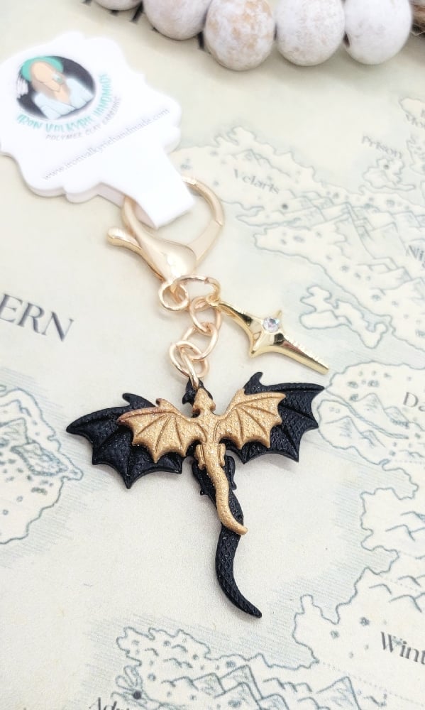 Image of Tairn Bookish Keychain 