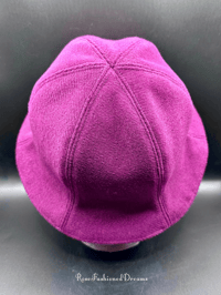 Image 6 of Purple Wool Blend Hat With Gothic Lining 