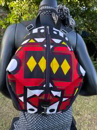 Image 1 of Designs By IvoryB Backpack Samakaka Ankara African Print