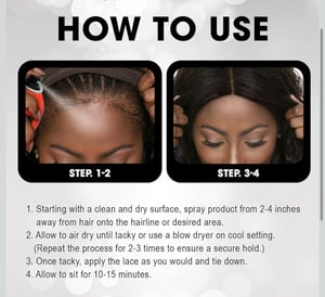 Image of adhesive spray for lace 