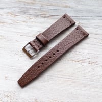 Image 4 of 20mm Corfam Style Pigskin In Mid Brown