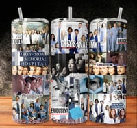 Greys anatomy 20oz tumbler