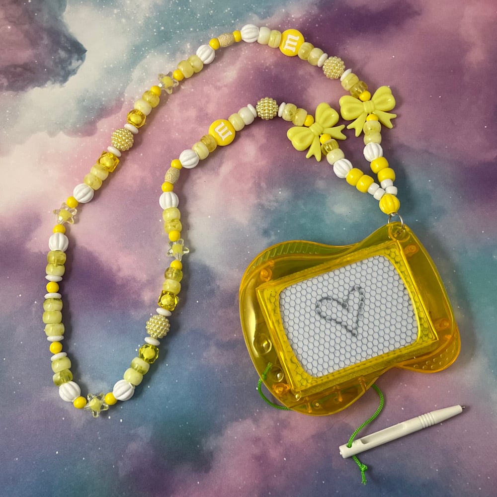 Image of Magnet Doodle Fidget Kandi Necklace