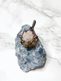 simple rhodonite pendant