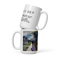 Image 3 of Sky - "HOLD ON!" White Mug (Suicide Prevention and Awareness Month)