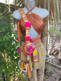 Image 6 of Myla Tassel Top - Brown Rust cream