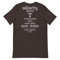 Image 1 of Unisex t-shirt Solidarity Forever (Brown)